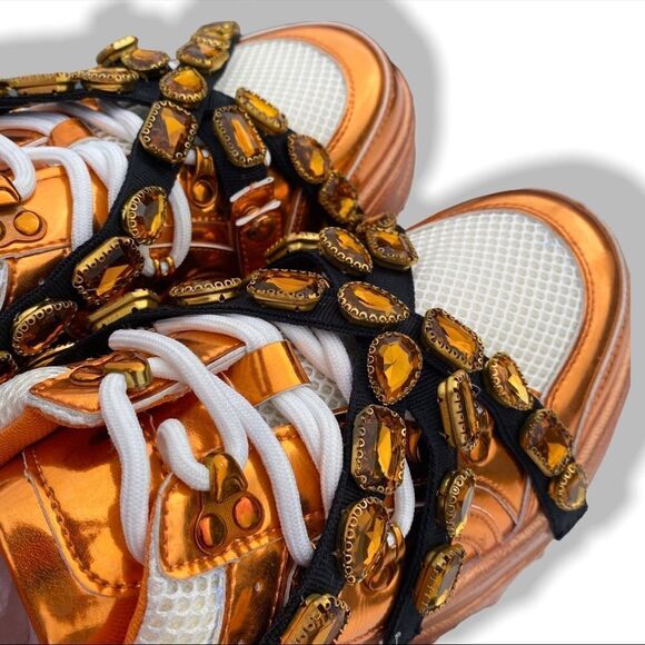 Dolls Kill x Cape Robbin Jeweled Platform Sneakers - Picture 7 of 12